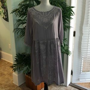 Anthropologie Steele Dress Lavender Grey